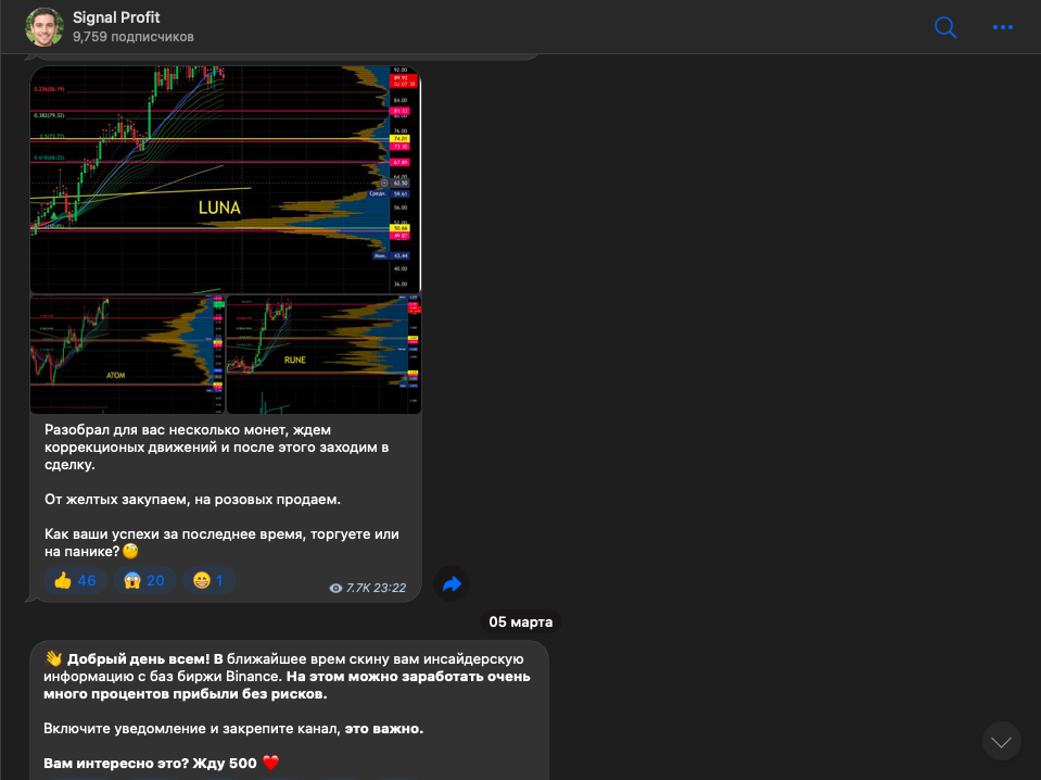 Канал Signal Profit отзывы, лохотрон или нет? Проверка!