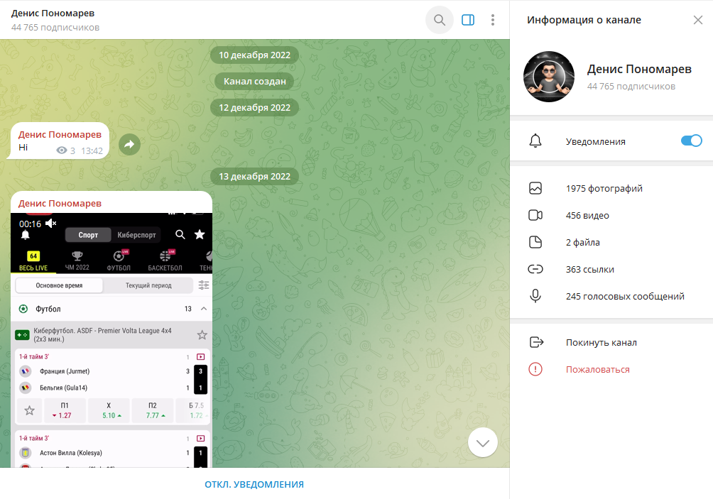 Денис Пономарев обзор, проверка на обман, отзывы о ТГ канале