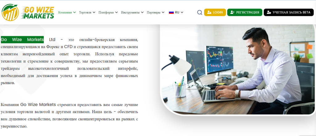 Брокер Go Wize Markets полный обзор, проверка, отзывы клиентов