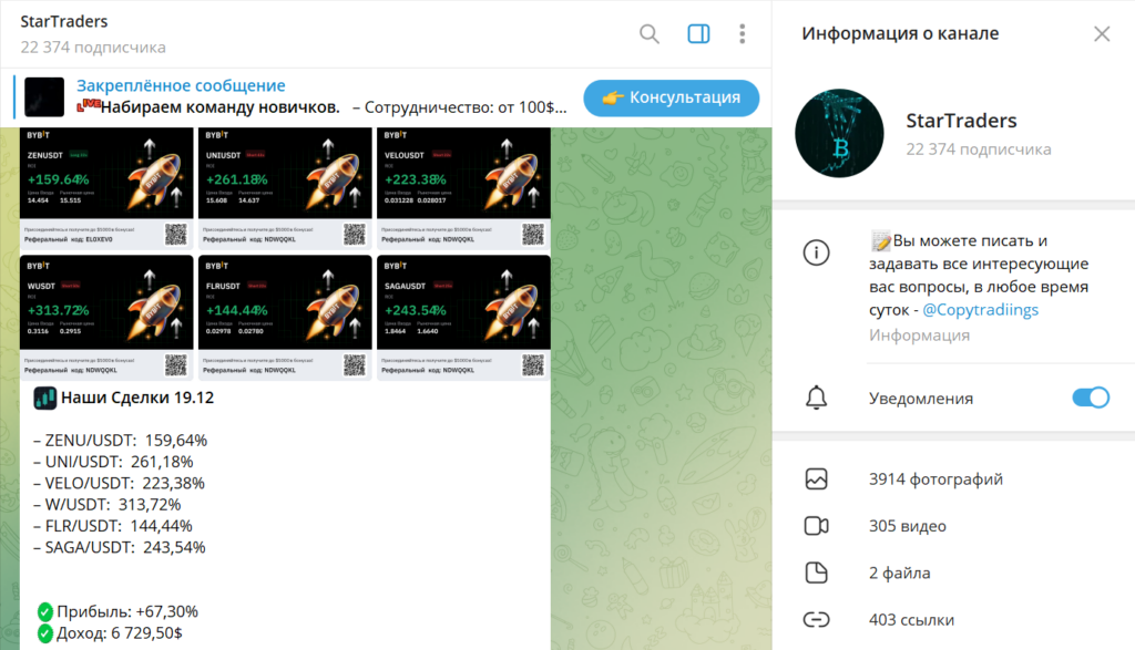 Телеграм StarTraders правда о канале, отзывы, разоблачение