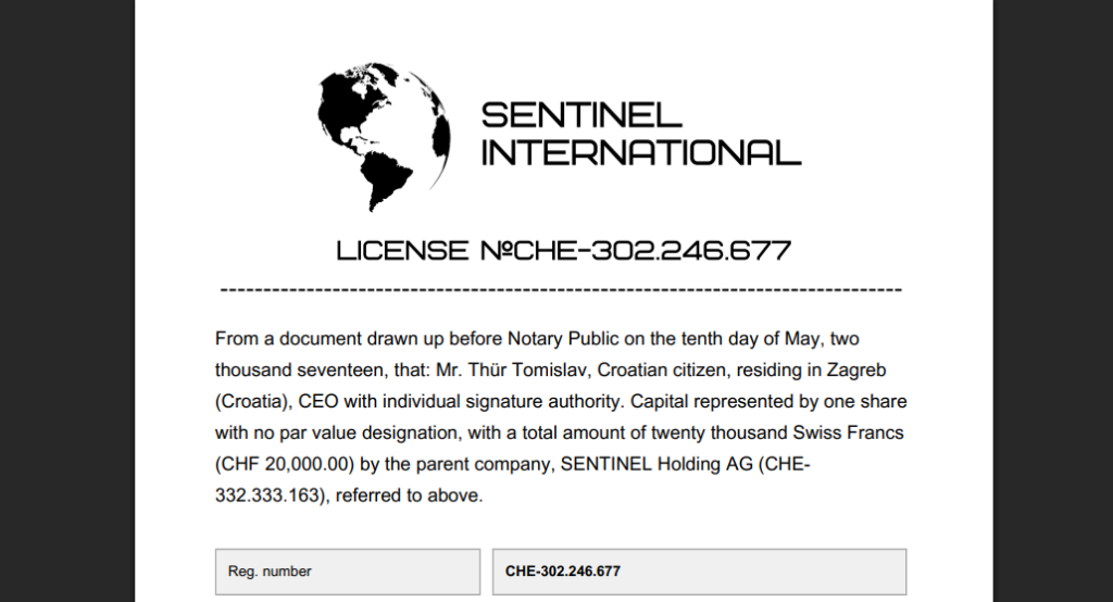 SENTINEL International – это обман? Правда!