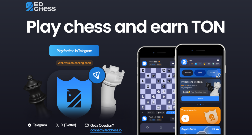 Телеграм EdChess обзор игры, проверка на обман, отзывы