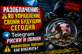 Исследуем риски и обмана в Telegram-канале Ru Управление своим будущим сегодня. Узнайте, как избежать финансовых ловушек.