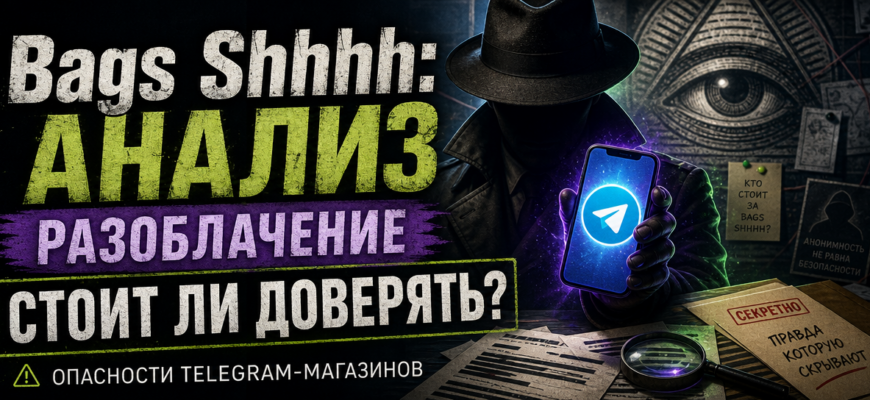 Анализируем Telegram-магазин Bags Shhhh, его надежность и отзывы покупателей. Узнайте, стоит ли доверять этому проекту.
