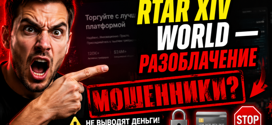 Узнайте правду о брокере Rtar Xiv World. Мы разоблачим риски, мошеннические схемы и дадим рекомендации по безопасной торговле.