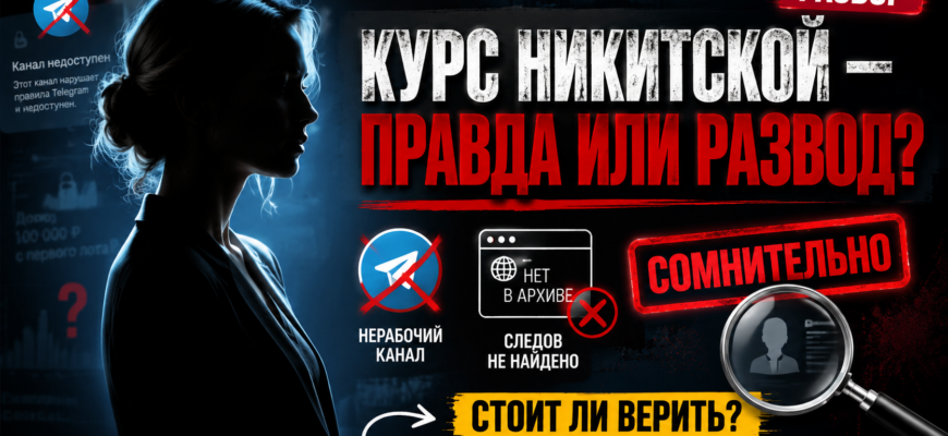 Наш обзор курса по торгам на банкротстве от Анастасии Никитской. Узнайте, как избежать мошенничества и защитить свои деньги.