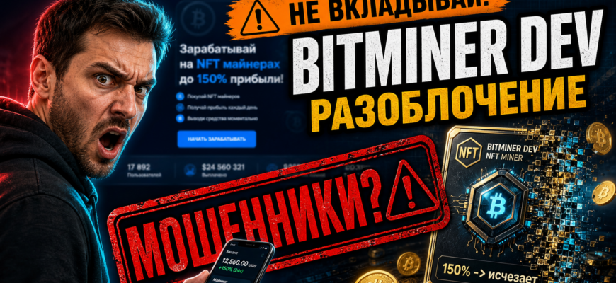 Ищете пассивный доход? Узнайте, почему Bitminer dev может быть мошеннической схемой и как защититься от обмана в криптоиграх.