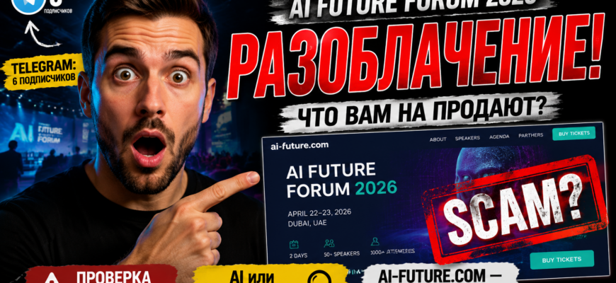 Разбираем AI Future Forum 2026 и как избежать мошеннических схем. Узнайте, что скрывается за яркими обещаниями и как защитить свои деньги.
