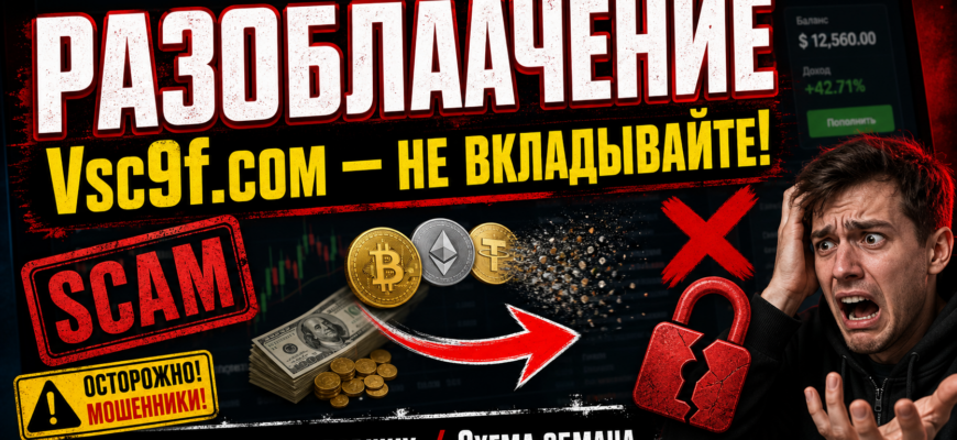 Узнайте правду о брокере Vsc9f и его мошеннических схемах. Читайте отзывы пострадавших и защитите свои финансы от обмана.