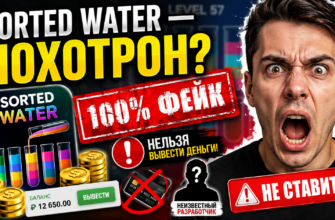 Не верьте обещаниям игры Sorted Water. Узнайте, почему отзывы игроков указывают на обман и невозможность вывода средств.