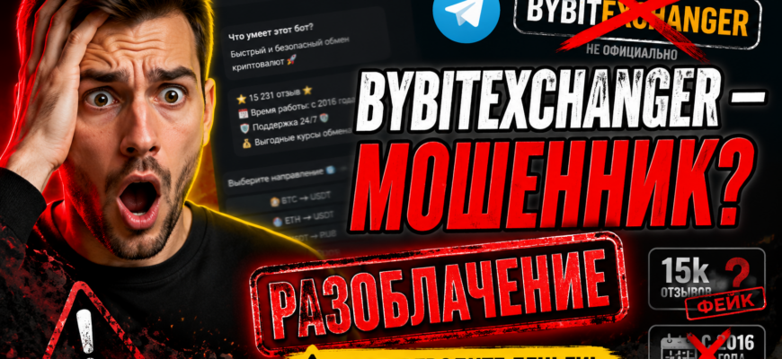 Изучите риски использования Bybitexchanger Bot, отзывы пользователей и узнайте, как избежать мошенничества в криптовалютных обменах.
