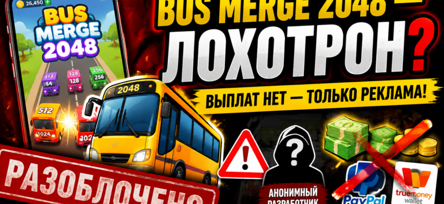 Узнайте правду о Bus Merge 2048! Отзывы, признаки мошенничества и советы, как избежать обмана в этой мобильной игре.