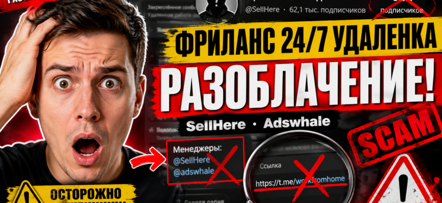 Узнайте о телеграм-канале Фриланс 24 7 Удаленка и его реальных рисках. Какие схемы обмана скрываются за заманчивыми предложениями?