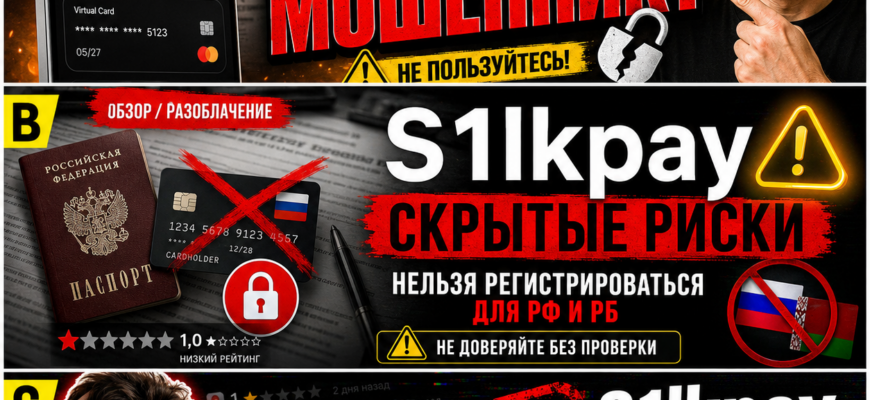 Что такое S1lkpay и чем он может быть опасен? Узнайте о рисках и отзывах пользователей о виртуальных картах S1lkpay.