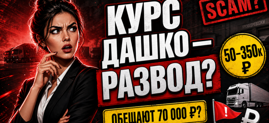 Проверка курса Анастасии Дашко. Узнайте о рисках и возможностях перед обучением в логистическом бизнесе.