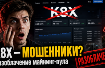 Изучите вложенные риски проекта K8X, его анонимность и узнайте, как защититься от мошенничества в криптовалютном майнинге.