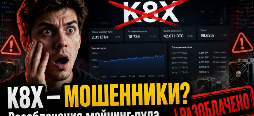 Изучите вложенные риски проекта K8X, его анонимность и узнайте, как защититься от мошенничества в криптовалютном майнинге.