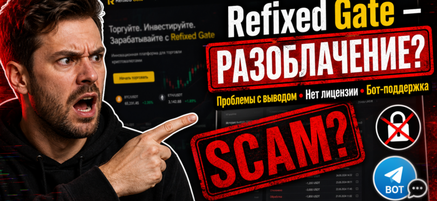 Обзор и разоблачение Refixed Gate: как распознать мошенничество на криптовалютной бирже и защитить свои инвестиции.