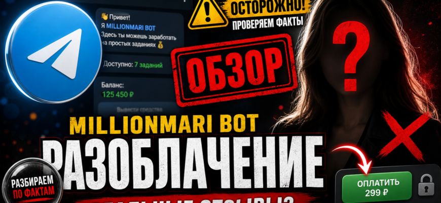 Узнайте, как распознать мошенничество с ботом Millionmari, его реальные отзывы и советы по защите от обмана.