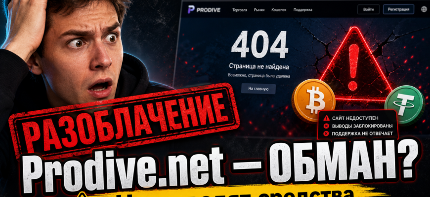Разбираем проект Prodive net. Узнайте о признаках обмана, рисках и опыте пострадавших. Защитите свои деньги от мошенников!