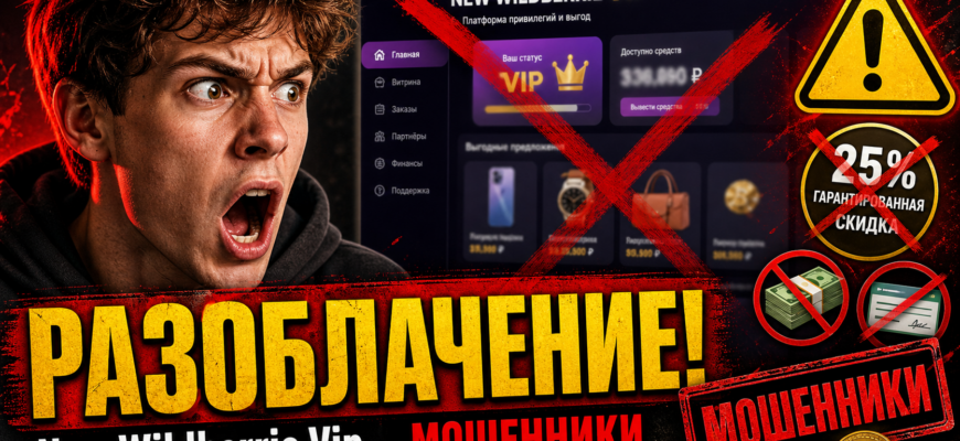 Разоблачение схемы New Wildberrie Vip. Узнайте, как избежать мошенничества и защитить свои средства.
