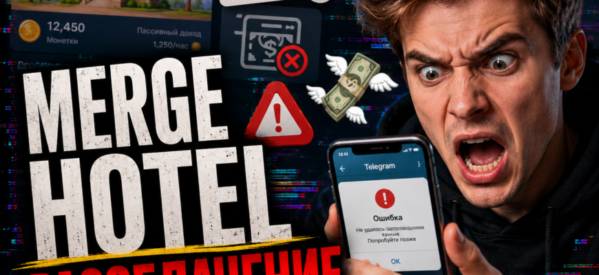Ищете реальные заработки в играх? Узнайте, почему Merge Hotel может быть очередным обманом и как защитить свои деньги от мошенников.