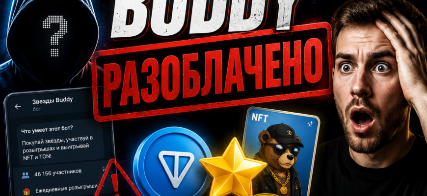 Узнайте о рисках проекта Звезды Buddy и получите советы, как защитить себя от мошенничества в Telegram.