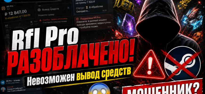 Узнайте, как бот Rfl Pro обманывает пользователей с анонимной командой и недоступными выплатами. Обзор реальных отзывов и рисков.