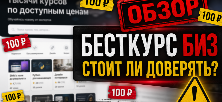 Разоблачаем «Бесткурс Биз» - онлайн-школу с низкими ценами. Узнайте признаки мошенничества и как защитить свои деньги.