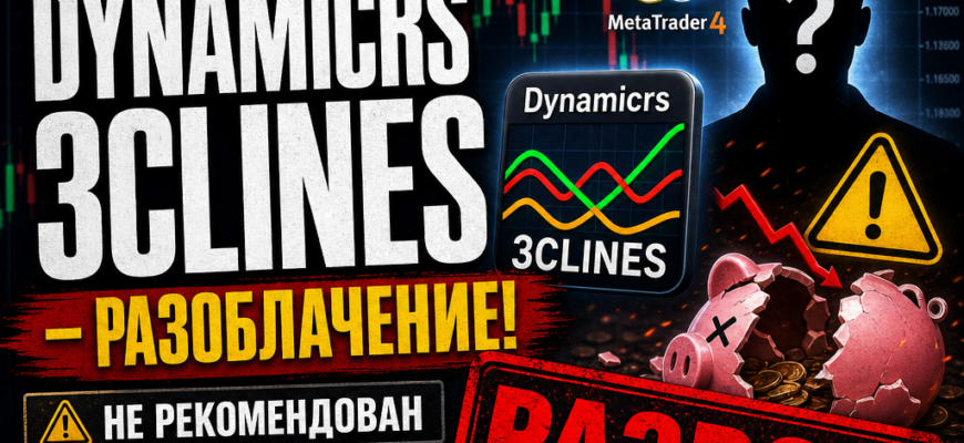 Рассмотрим индикатор Dynamicrs 3clines для MetaTrader 4. Узнайте правду о его эффективности, скрытых рисках и отзывах пользователей.