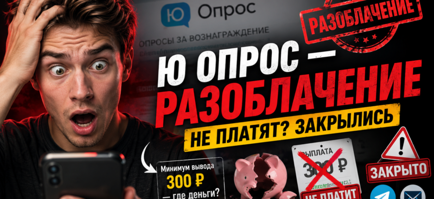Узнайте правду о Ю Опрос: отзывы пользователей, признаки мошенничества и риски удаленного заработка. Защищайте свои деньги!