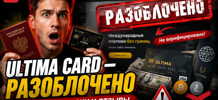 Узнайте о рисках оформления карт через Ultima Card и реальные отзывы пользователей. Осторожно, мошенники!