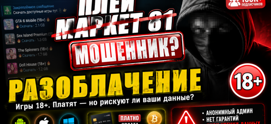 Сомневаетесь в надежности Плей Маркет 81? Узнайте о рисках, мошенничестве и безопасности контента для игр 18+.