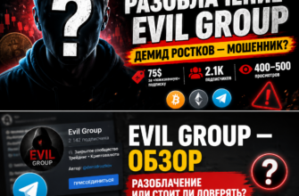 Разбираем крипто-канал Evil Group и его торговые сигналы. Узнайте, как избежать обмана и защитить свои деньги!