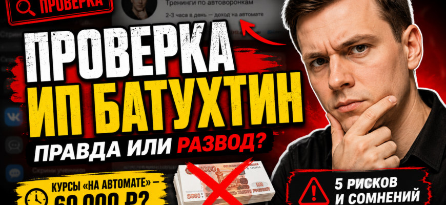 Проверка курсов Дмитрия Батухтина, обещающих заработок на автомате. Узнайте, стоит ли доверять этому проекту и финансовым предложениям.