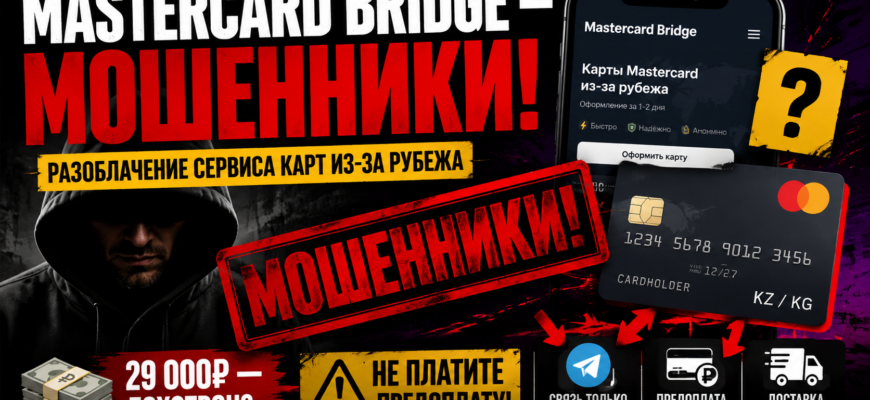 Как работает Mastercard Bridge? Читайте наш анализ мошеннической схемы, чтобы защитить свои деньги от обмана!