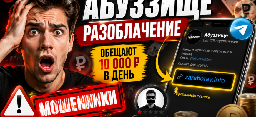 Узнайте, почему телеграм-канал Абуззище может стать причиной ваших потерь. Читайте отзывы и советы по распознаванию мошенничества.
