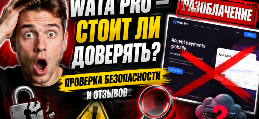 Каковы реальные риски использования Wata Pro? Узнайте, что скрывается за услугами этой платежной платформы и как защититься от мошенников.