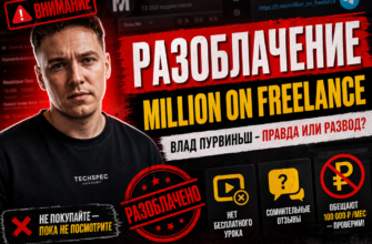 Разбираемся в проекте Million on Freelance: реальные отзывы и доказательства мошенничества от Влада Пурвиньша.