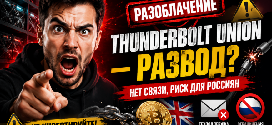 Узнайте, почему Thunderbolt Union может стать опасным выбором для майнинга. Поделитесь своим опытом и предостерегитесь от возможных рисков!