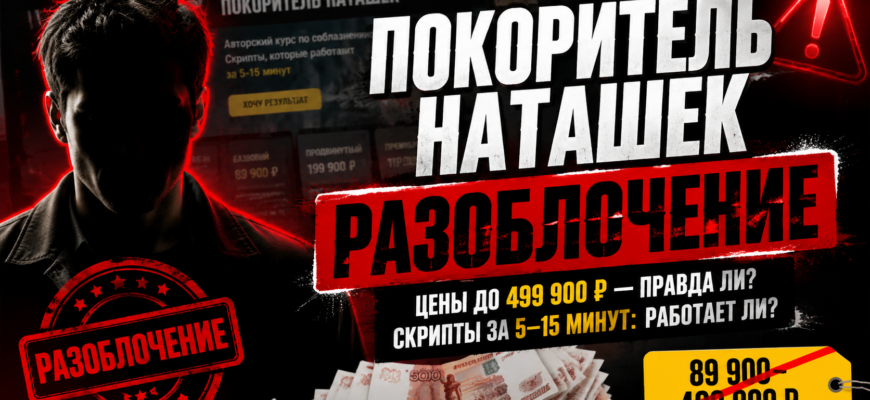 Разоблачение онлайн-курса "Покоритель Наташек" и его автора Павла Инакова. Узнайте, какие риски скрываются за обещаниями.