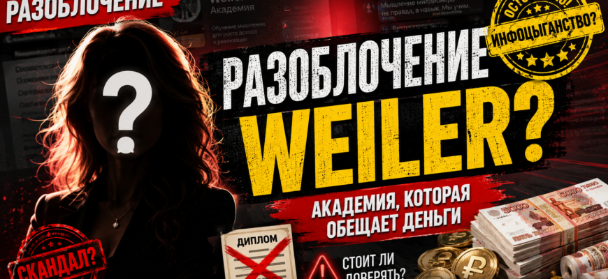 Узнайте о подозрительной деятельности Академии Weiler, методах Елены Вайлер и рисках мошенничества. Читайте отзывы и мнения пострадавших.