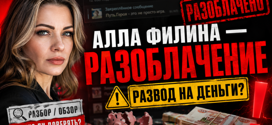 Проект Аллы Филиной вызывает вопросы о честности и эффективности. Узнайте, как избежать мошенничества в саморазвитии!