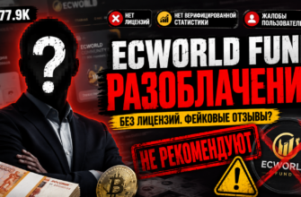 Вы узнали о ECWORLD FUND? Читайте наш обзор, чтобы понять, как распознать обман, избежать потерь и защитить свои деньги.