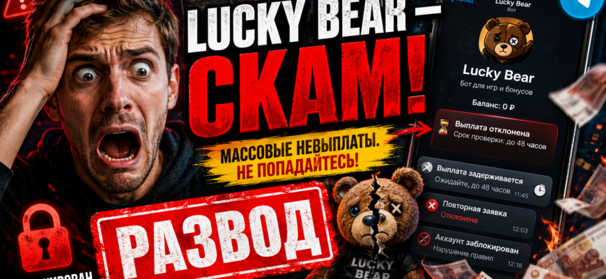 Узнайте правду о казино Lucky Bear. Читайте отзывы, раскрывающие схемы мошенничества и способы защиты от обмана.