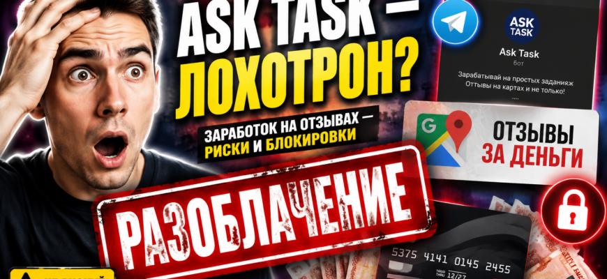 Узнайте правду об Ask Task. Мы разоблачаем риски и отзывы о сервисе для заработка на отзывах. Защитите свои деньги!