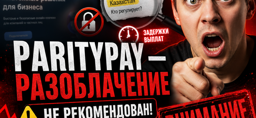 Платежный шлюз Paritypay вызывает подозрения. Узнайте о рисках и реальных отзывах пользователей. Как избежать мошенничества?