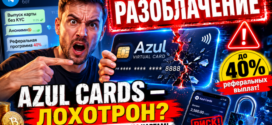 Узнайте о рисках использования Azul Cards, почему сервис вызывает сомнения и как защитить свои финансы от мошенников.