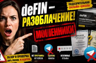 Проверка онлайн-школы deFIN раскрывает сомнительные практики. Узнайте, почему не стоит доверять их обещаниям и как избежать мошенничества.