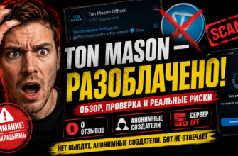 Изучите наш обзор о Ton Mason: риски, признаки мошенничества и почему не стоит инвестировать. Защитите свои деньги от обмана!